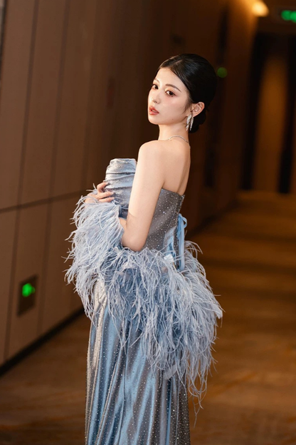 Blue Bridget Gown