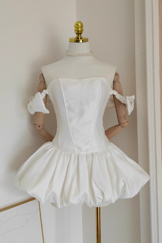 White Off Shoulder Dress