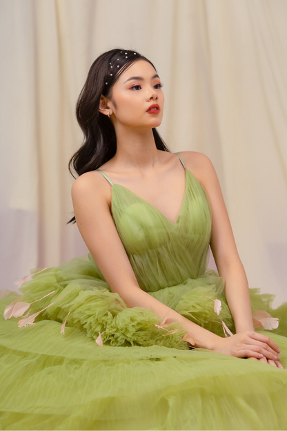 Green Tulle Ballgown