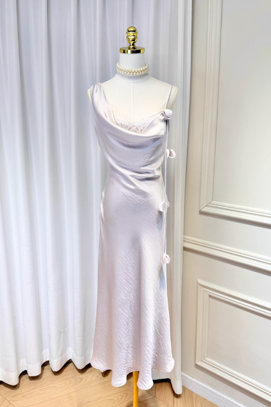 Purple Silk Dress