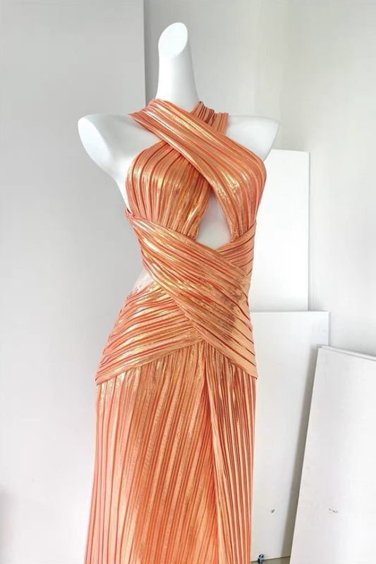 Orange Zendaya Long Dress