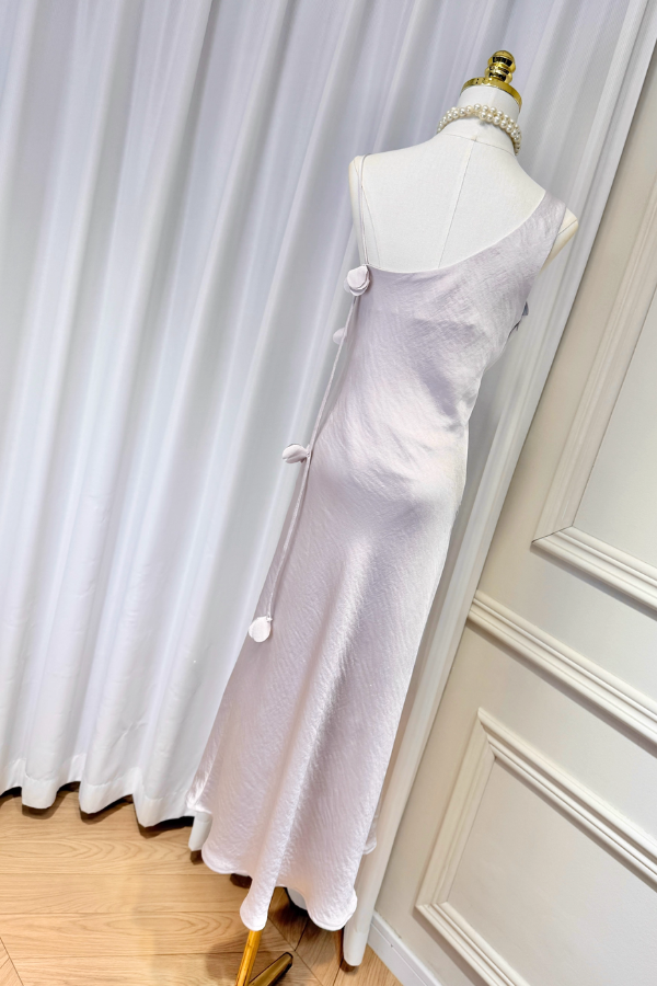 Purple Silk Dress