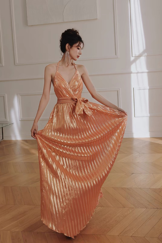 Orange Bette Long Dress