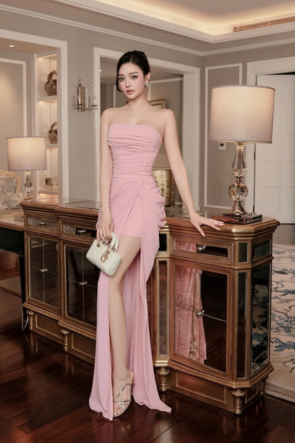 Pink Tina Long Dress
