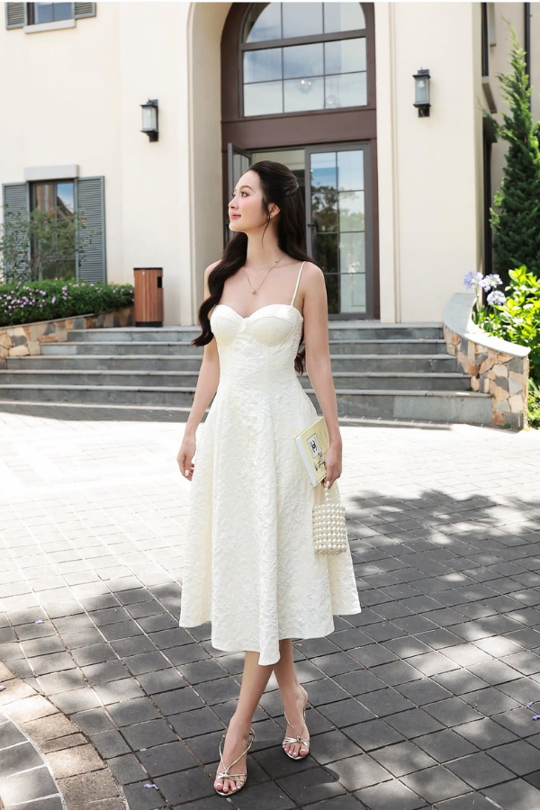 White Sherah Long Dress