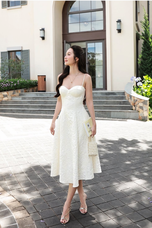 White Sherah Long Dress
