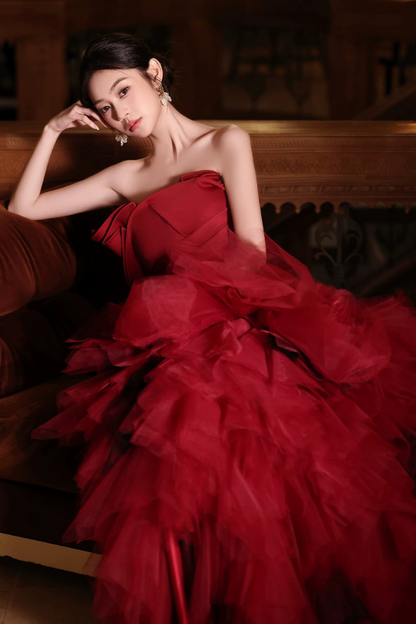 Red Ava Gown