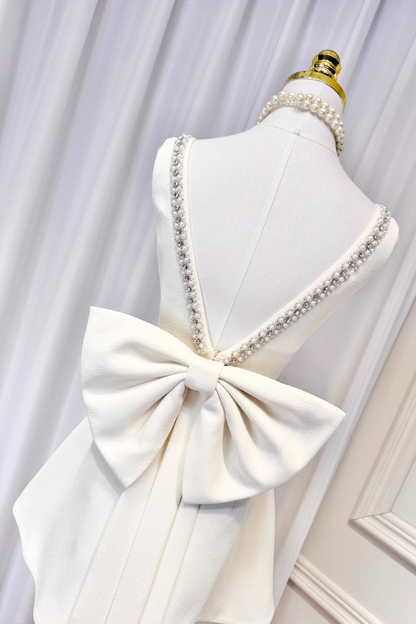 White Ribbon Dress