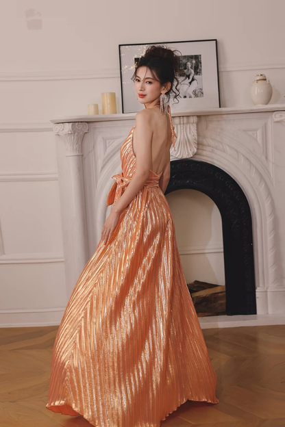 Orange Bette Long Dress