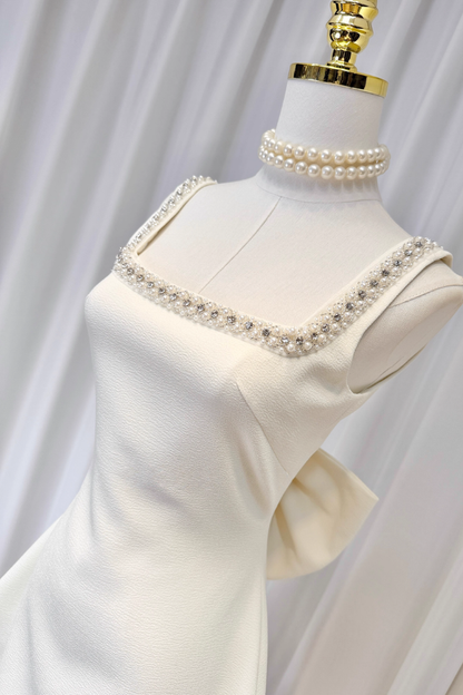 White Ribbon Dress