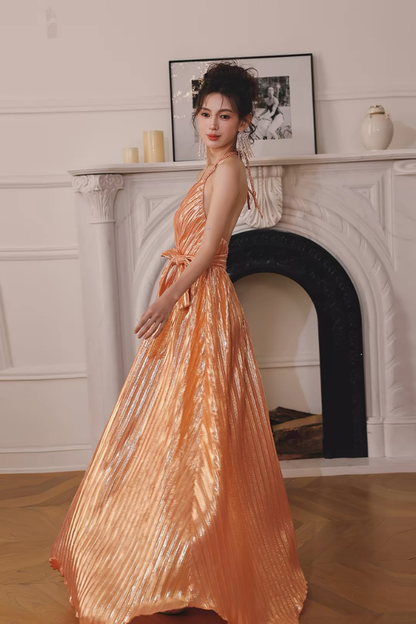 Orange Bette Long Dress