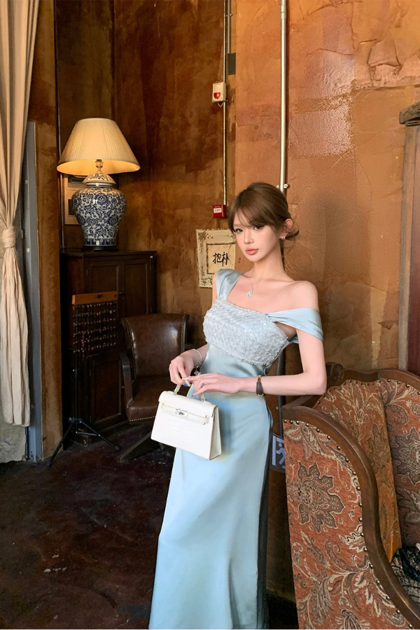 Blue Heath Dress