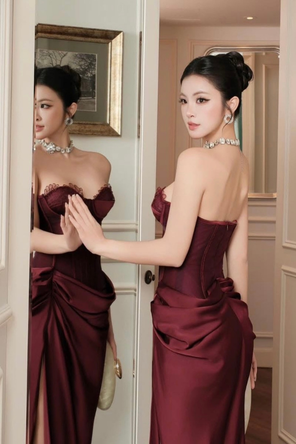 Red Tyla Long Dress
