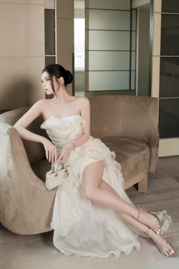 White Justine Dress