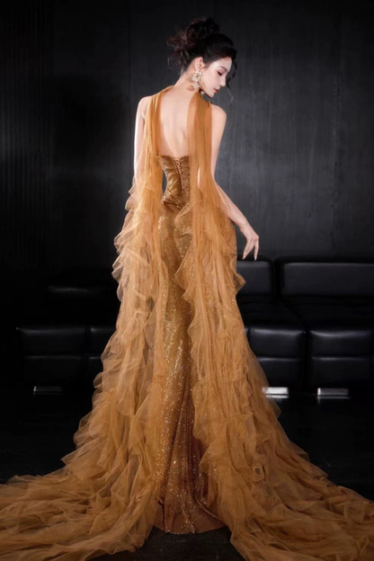 Gold Lotus Gown