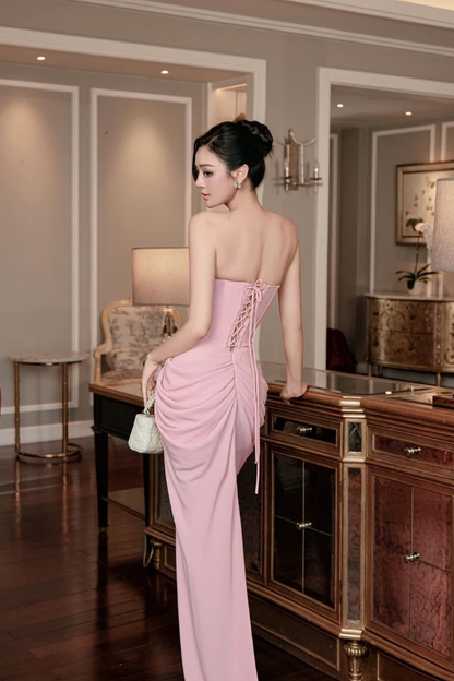 Pink Tina Long Dress