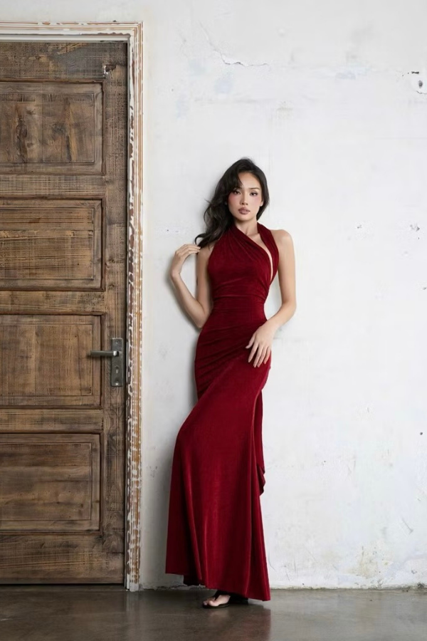 Red Tati Long Dress