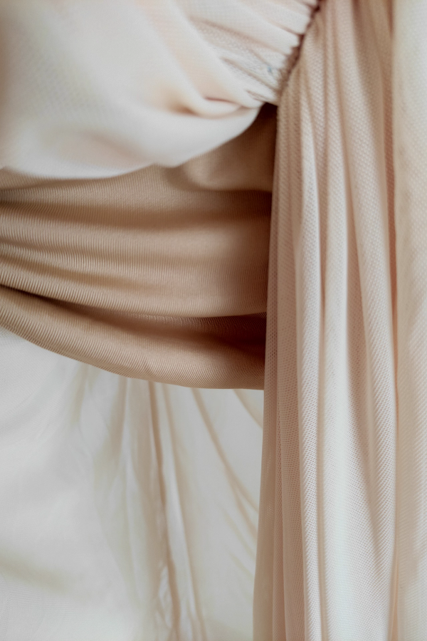 Beige Tube Long Dress