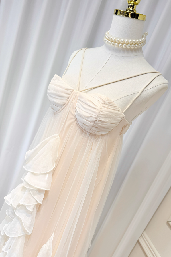 Beige Long Dress