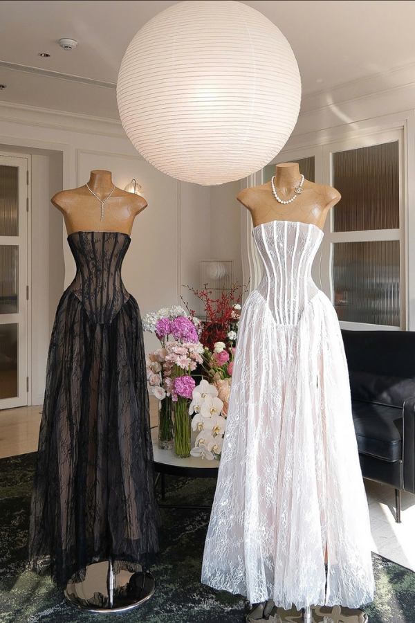 White Lace Long Dress