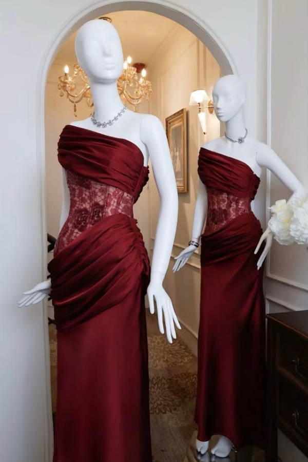 Red Selena Long Dress