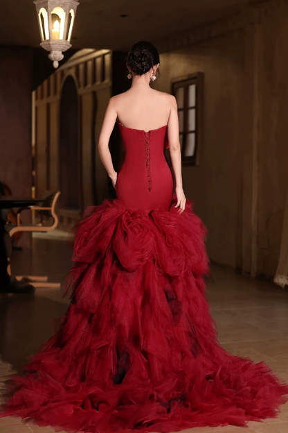 Red Ava Gown