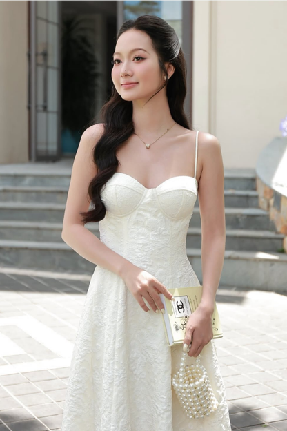 White Sherah Long Dress
