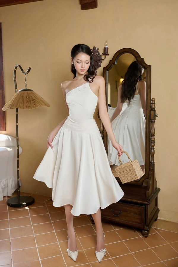 White Leblanc Dress
