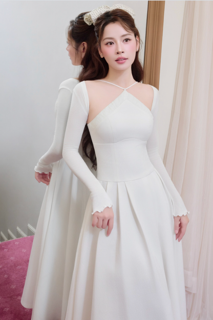 Fall/Winter Collection - White Amoura Dress