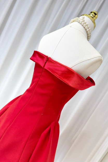 Red Off Shoulder Dress