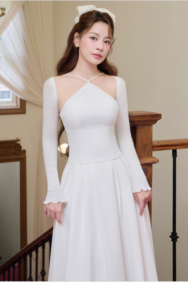 Fall/Winter Collection - White Amoura Dress