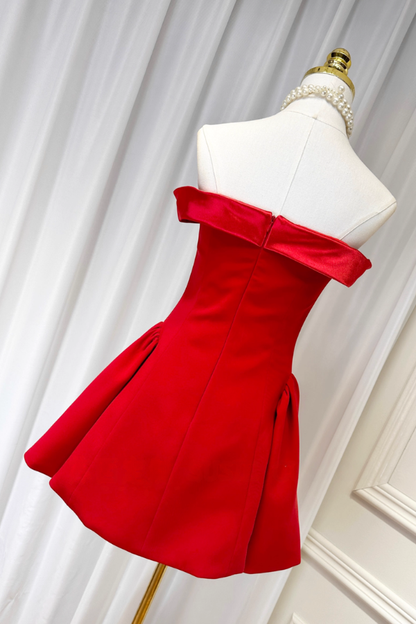 Red Off Shoulder Dress