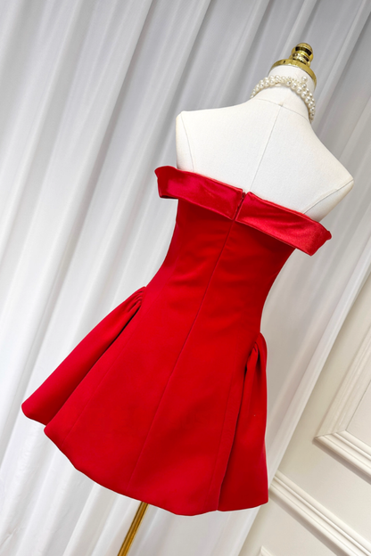 Red Off Shoulder Dress