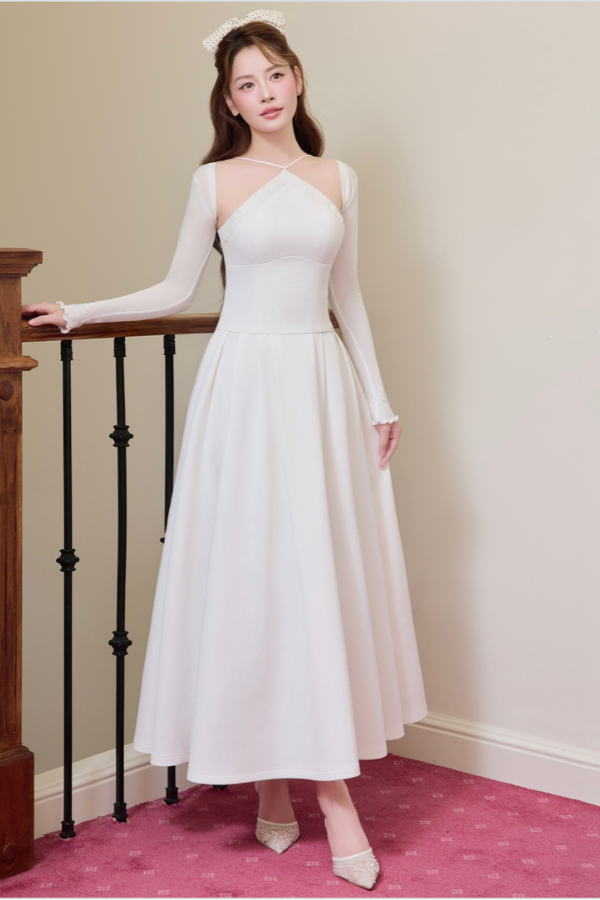 Fall/Winter Collection - White Amoura Dress