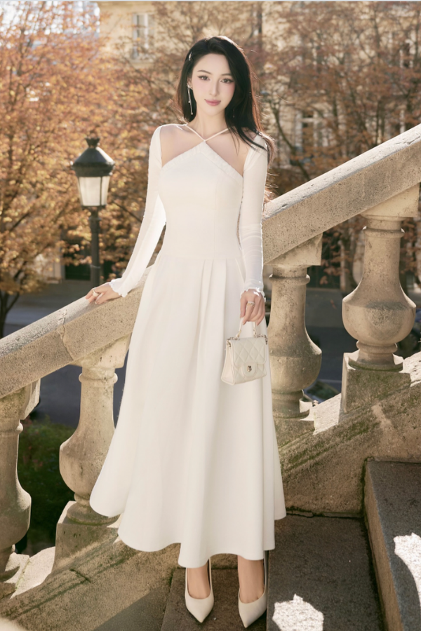 Fall/Winter Collection - White Amoura Dress