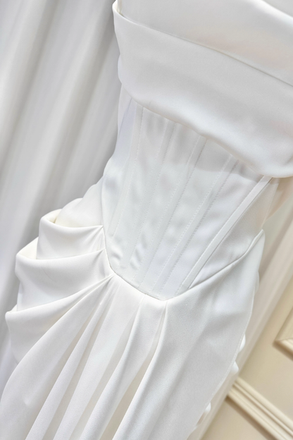 White Corset Long Dress