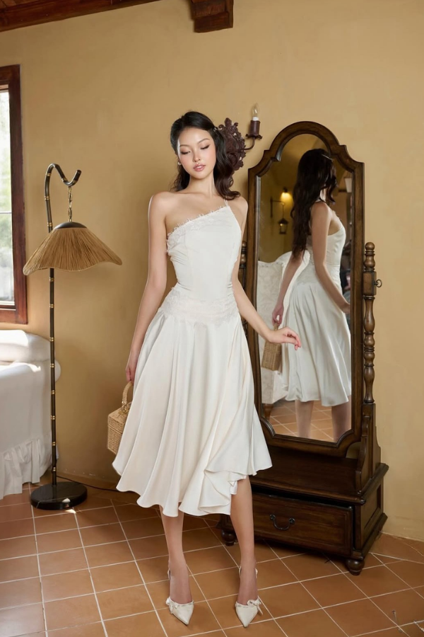 White Leblanc Dress
