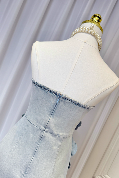 Flower Denim Dress