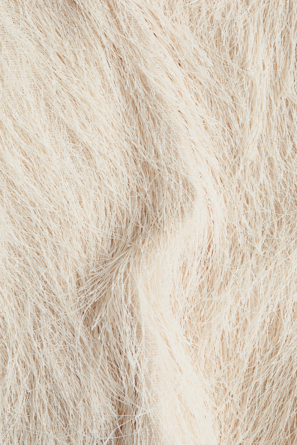 Beige Fringe Pants