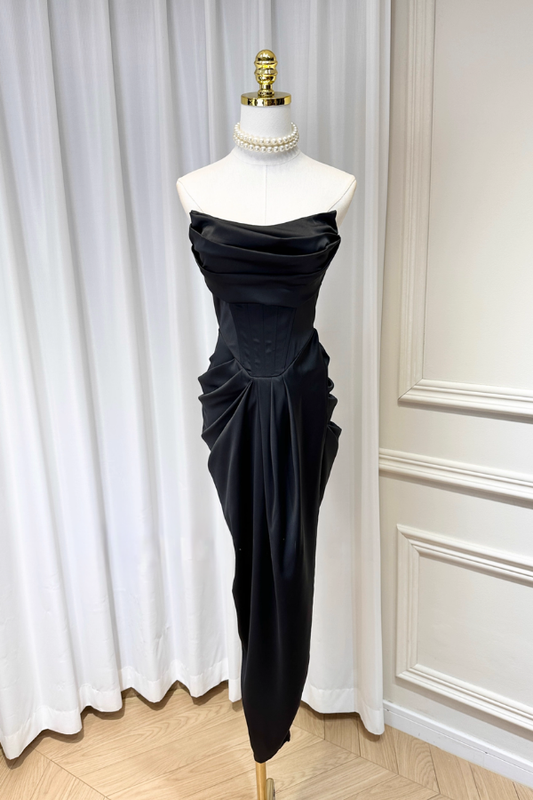 Black Corset Long Dress