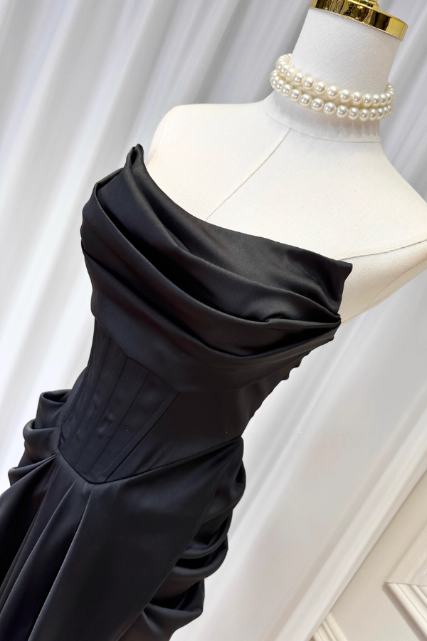Black Corset Long Dress