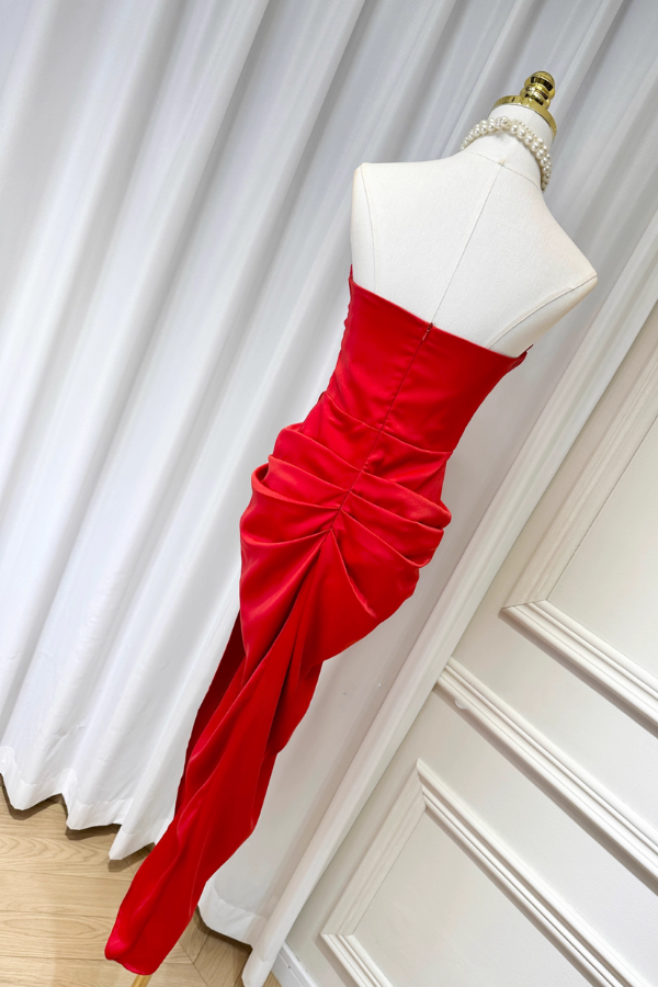 Red Corset Long Dress