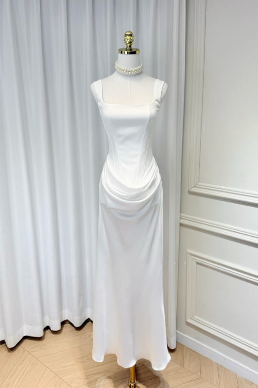White Diana Dress