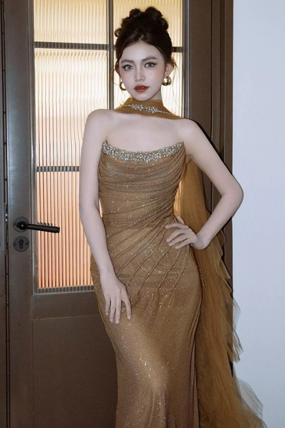 Gold Lotus Gown