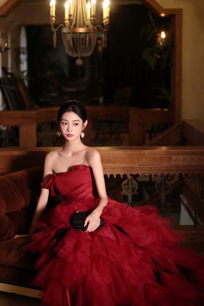 Red Ava Gown