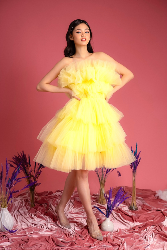 Yellow Tulle Dress