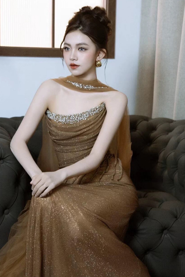 Gold Lotus Gown