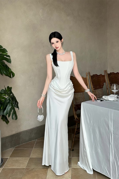 White Diana Dress