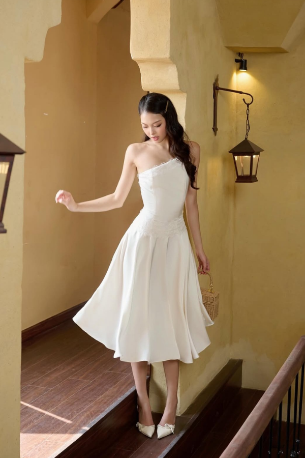 White Leblanc Dress