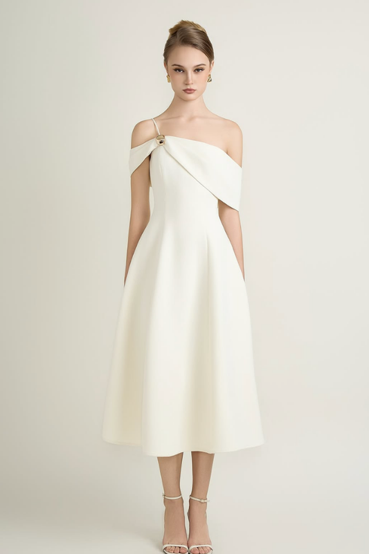 White Diana Long Dress